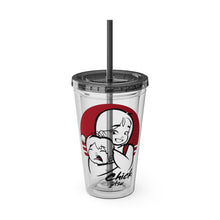 Load image into Gallery viewer, Chickjitsu Sunsplash Tumbler with Straw, 16oz