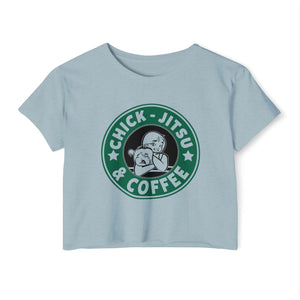 Coffee & Chickjitsu Crop Top