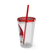 Load image into Gallery viewer, Chickjitsu Sunsplash Tumbler with Straw, 16oz