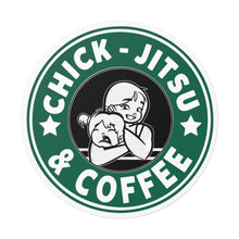 Load image into Gallery viewer, Coffee &amp; Chickjitsu Vinyl Stickers