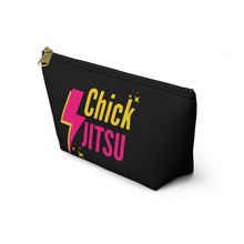 Load image into Gallery viewer, Lightning Bolt Chickjitsu Accessory Pouch w T-bottom