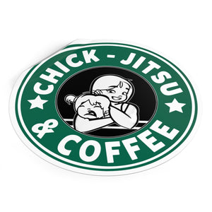 Coffee & Chickjitsu Vinyl Stickers