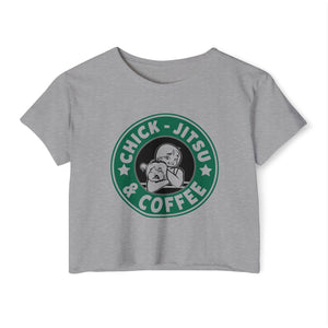 Coffee & Chickjitsu Crop Top