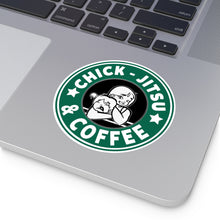 Load image into Gallery viewer, Coffee &amp; Chickjitsu Vinyl Stickers