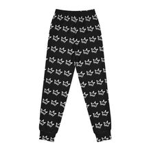 Load image into Gallery viewer, BLACK Chickjitsu Exclusive Crown Youth Joggers