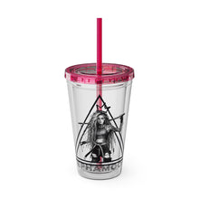 Load image into Gallery viewer, Jepha Mooi Design Sunsplash Tumbler with Straw, 16oz