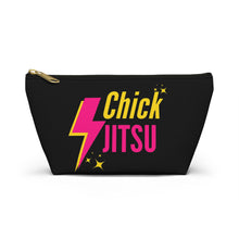 Load image into Gallery viewer, Lightning Bolt Chickjitsu Accessory Pouch w T-bottom