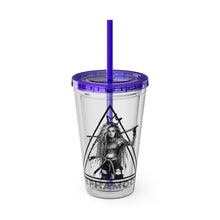 Load image into Gallery viewer, Jepha Mooi Design Sunsplash Tumbler with Straw, 16oz