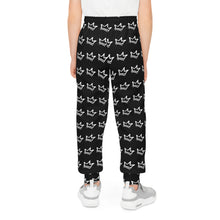 Load image into Gallery viewer, BLACK Chickjitsu Exclusive Crown Youth Joggers