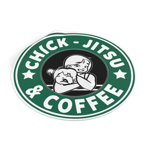 Coffee & Chickjitsu Vinyl Stickers