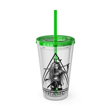 Load image into Gallery viewer, Jepha Mooi Design Sunsplash Tumbler with Straw, 16oz