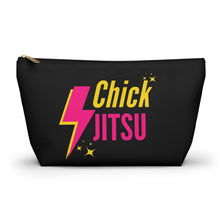 Load image into Gallery viewer, Lightning Bolt Chickjitsu Accessory Pouch w T-bottom