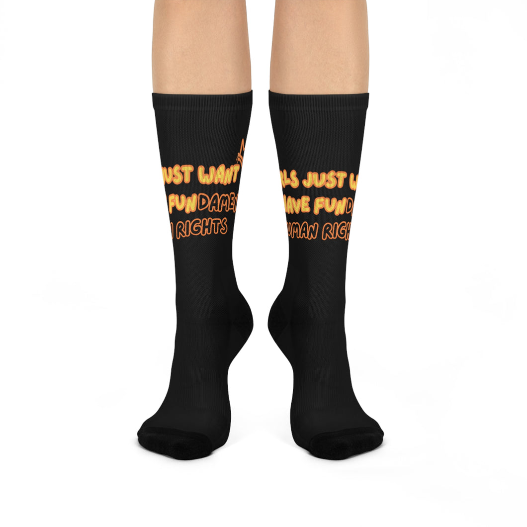 Human Rights Knee High Socks