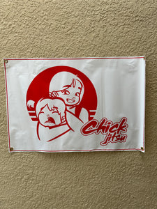 Chickjitsu Vinyl Banner