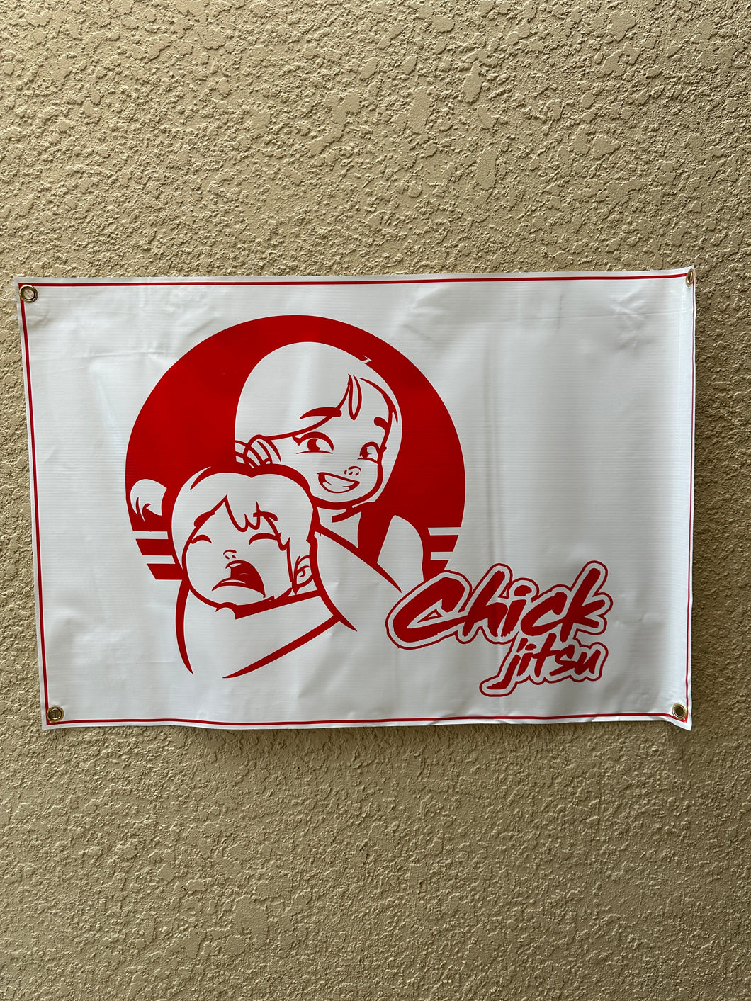 Chickjitsu Vinyl Banner